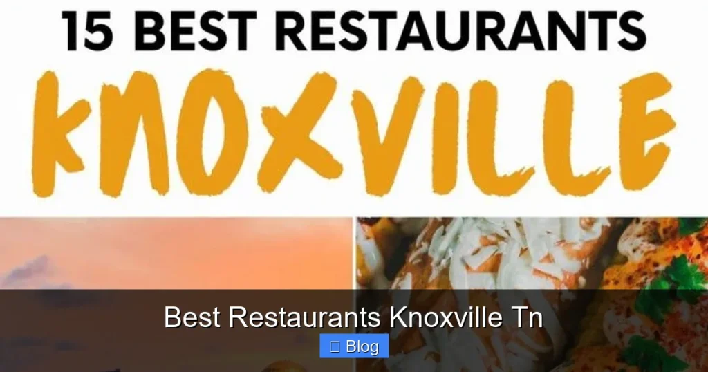 Best Restaurants Knoxville Tn