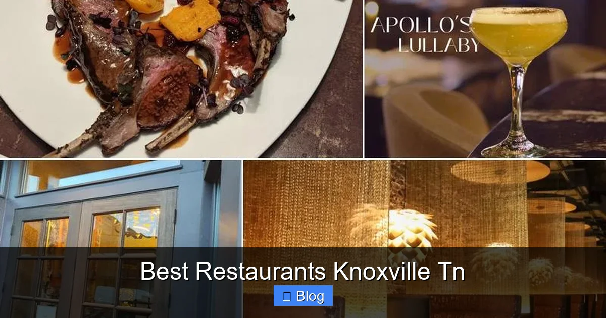 Best Restaurants Knoxville Tn