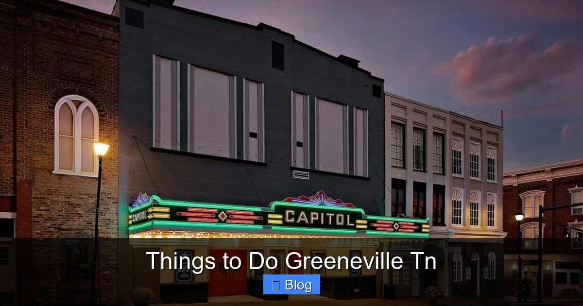 Things to Do Greeneville Tn