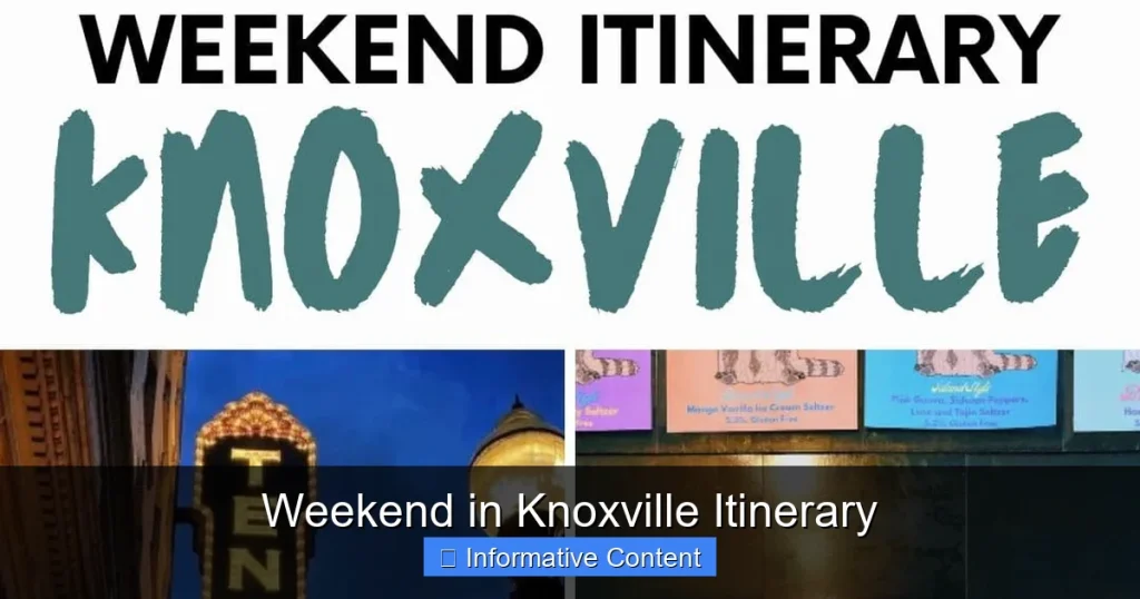 Weekend in Knoxville Itinerary